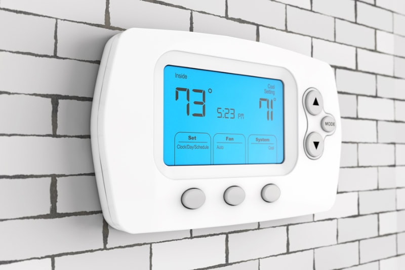 Wall thermostat.
