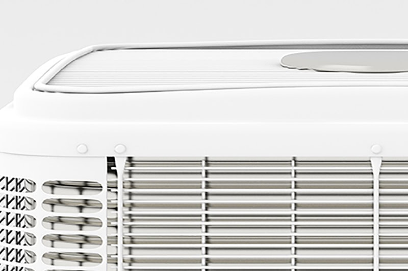 close up of an air conditioner.